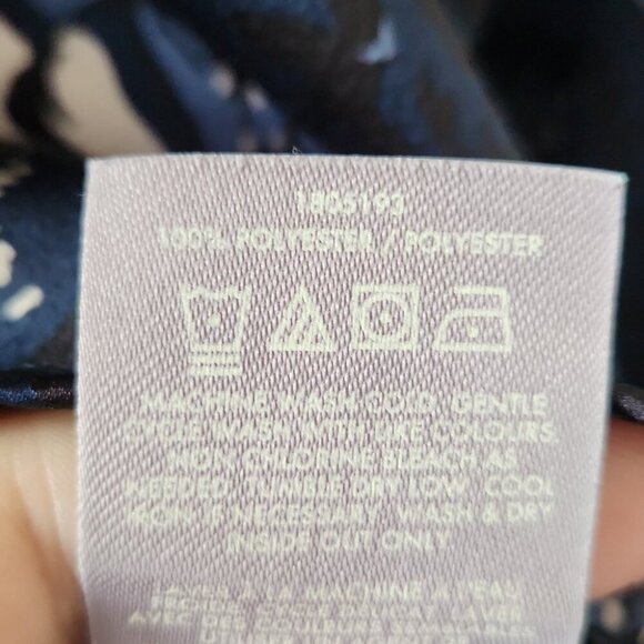 TED BAKER | Bernot Floral Navy Blouse sz XL - Picture 5 of 6